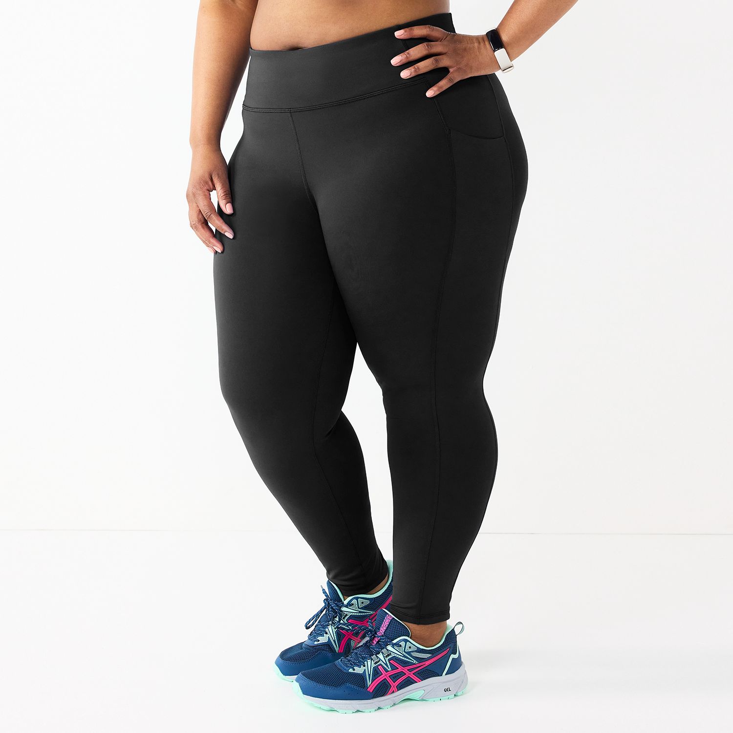 Plus Size Yoga Pants With Side Pockets