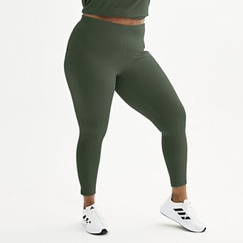 Plus Size Tek Gear® Ultrastretch High-Waisted Side Pocket 7/8 Leggings