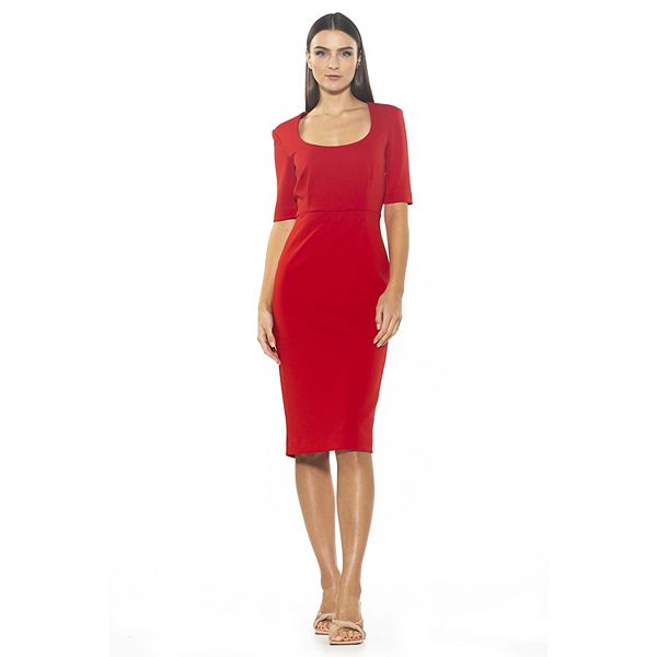 Women's ALEXIA ADMOR Arya Scoopneck Sheath Dress