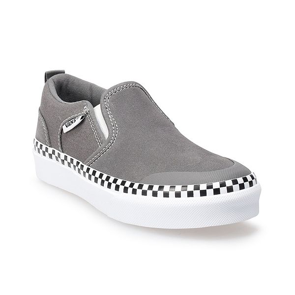 White vans slip store ons shoe carnival