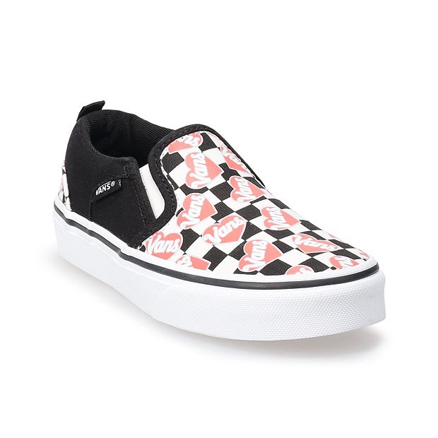 Vans girls clearance slip on shoes