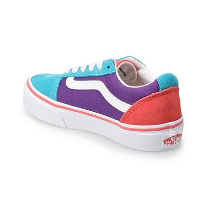 Kids color block vans online