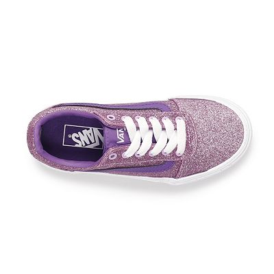 Purple sparkle vans best sale