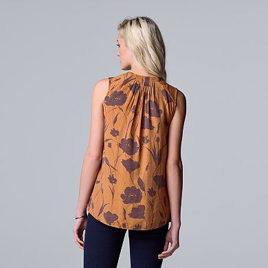 Women's Simply Vera Vera Wang Pleated Tank