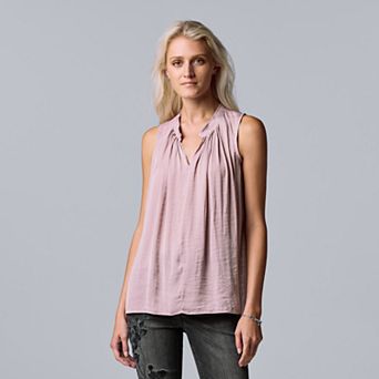 Women's Simply Vera Vera Wang Pleated Tank