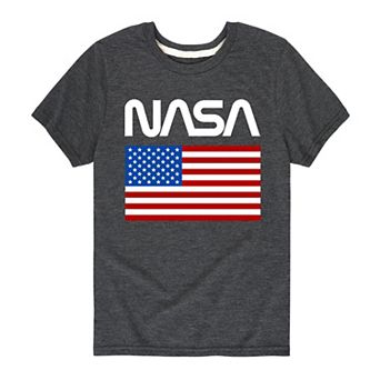 Boys 8-20 NASA American Flag Graphic Tee
