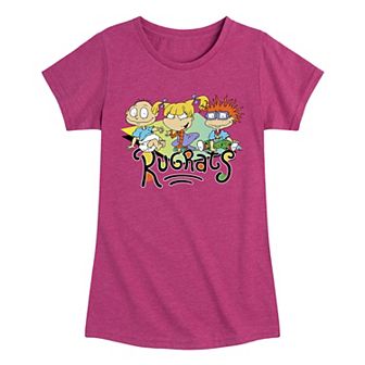 Girls 7-16 Rugrats Character Trio Graphic Tee