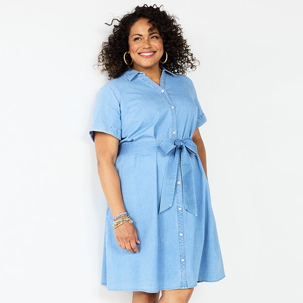 Womens plus size shirt hot sale dress