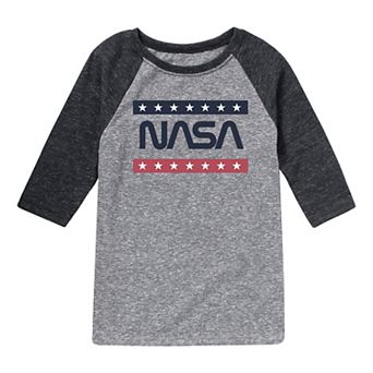 Boys 8-20 NASA Americana Graphic Raglan Tee