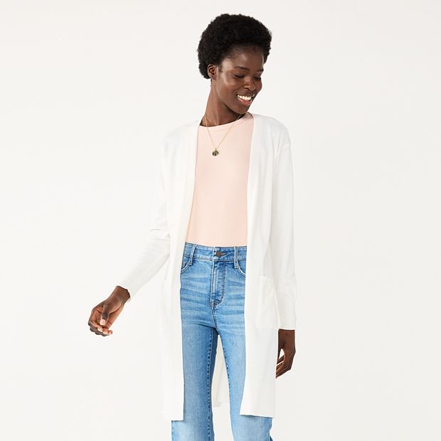 White duster sale cardigan