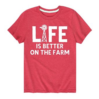 Boys 8-20 Life Is Better On The Farm Graphic Tee