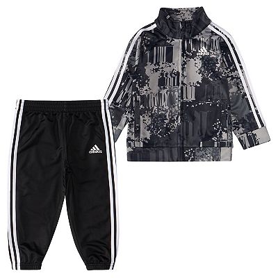 Baby Boy adidas Tricot Gray Camo Track Jacket Jogger Pants Set