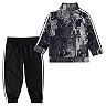 Baby Boy adidas Tricot Gray Camo Track Jacket & Jogger Pants Set
