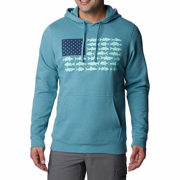 Columbia men's pfg outlet fish flag hoodie