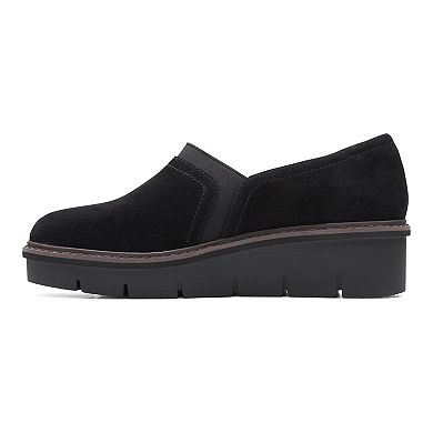 hørbar lækage elevation Clarks® Airabell Mid Women's Suede Wedge Loafers