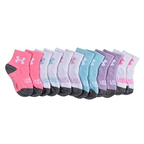 Baby / Toddler Girl Under Armour 6Pack Hearts & Stars Ankle Socks