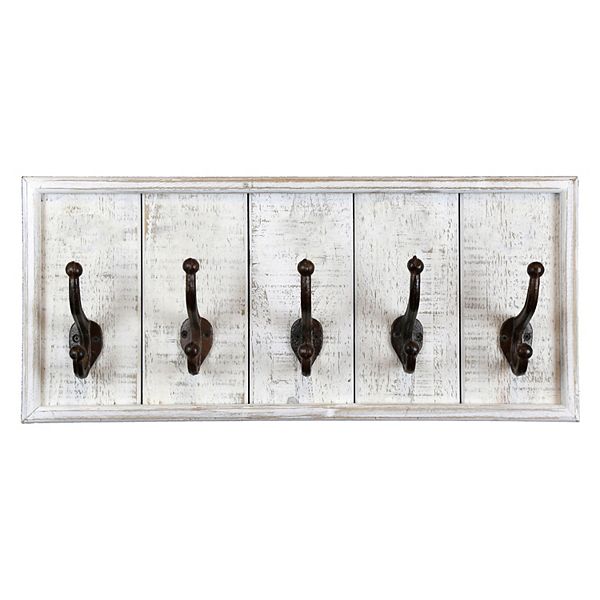 Sonoma Goods For Life® Distressed 5-Hook Wall Decor - White