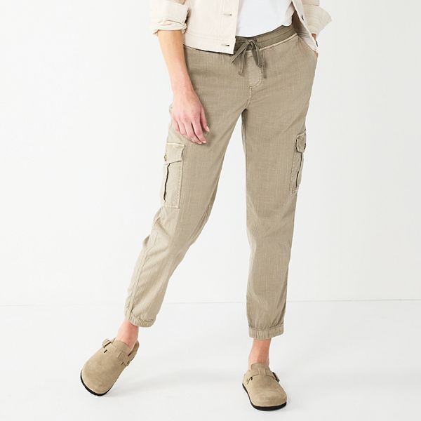 Petite Sonoma Goods For Life® Mid Rise Pull On Jogger Pants