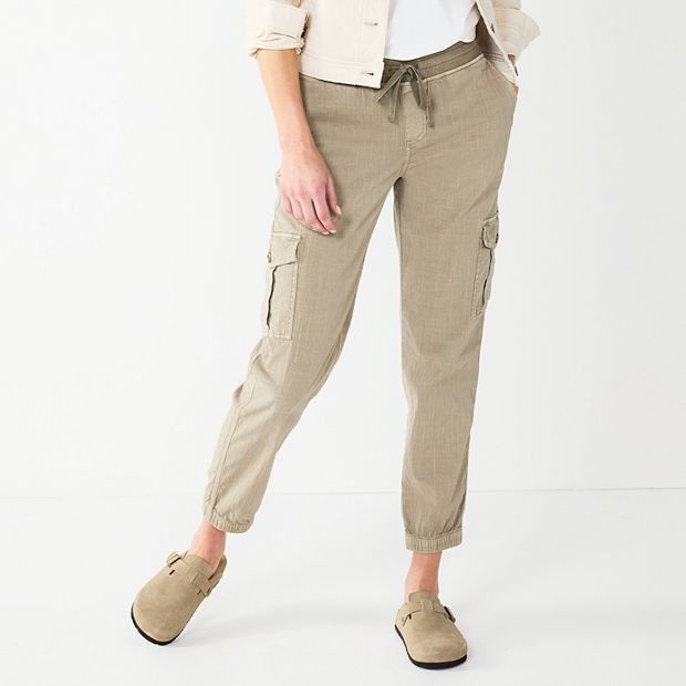 Petite Sonoma Goods For Life® Mid Rise Pull On Jogger Pants