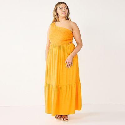 chinese dress ladies Plus Size One Shoulder Cut Out Chiffon Casual Maxi Dress Floral Holiday  Beach Long Dresses(Floral,S) at Amazon Women's Clothing store main image 0
