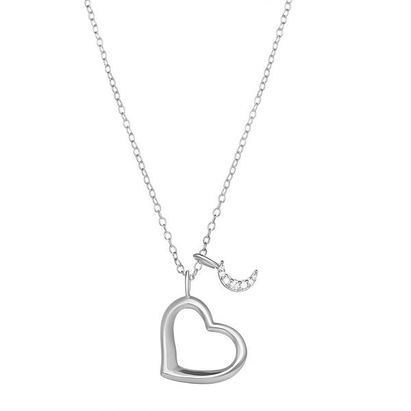Sterling Silver Polished Heart Pendant