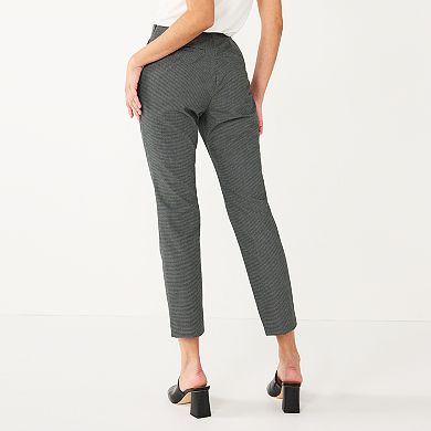 Women's Nine West Side Zip High-Waisted Skinny Ankle Pants