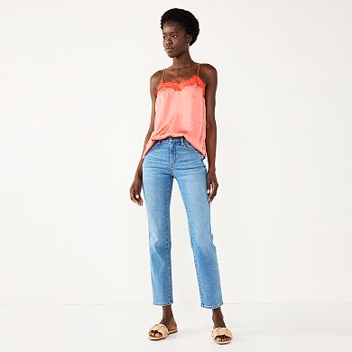 Women's Nine West High Rise Sculpting Straight Jeans