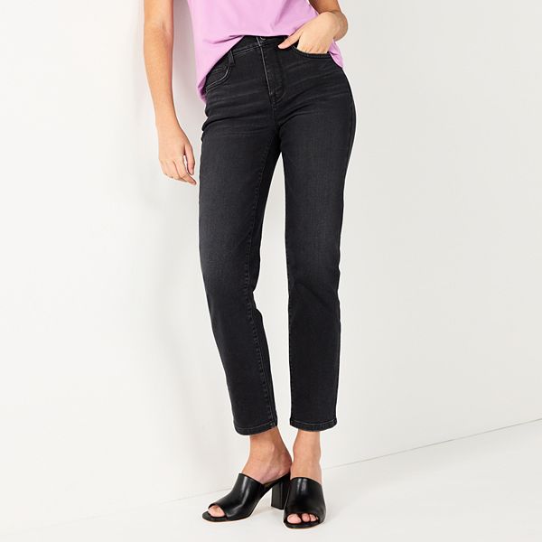 Women's Nine West High Rise Sculpting Straight Jeans