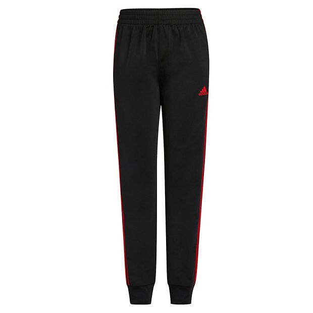 Adidas black clearance pants red stripe