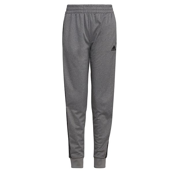 Boys 47 adidas Heather Tricot 3Stripe Jogger Pants
