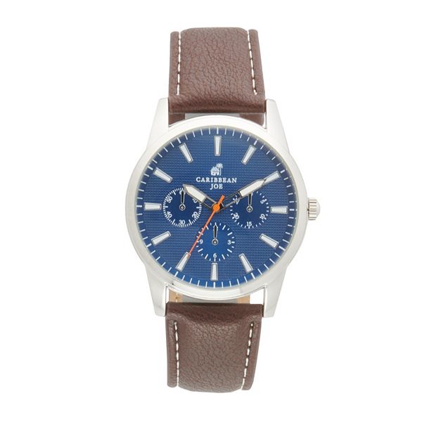 Caribbean Joe Mens Sapphire Square Face Watch One Size Sapphire Blue :  : Clothing, Shoes & Accessories