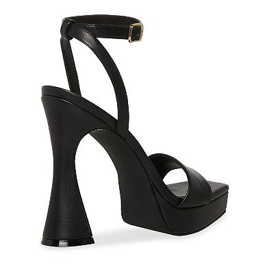madden girl Zoie Cafe Women's High Heel Dress Sandals