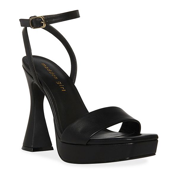 Madden girl black hot sale strappy heels