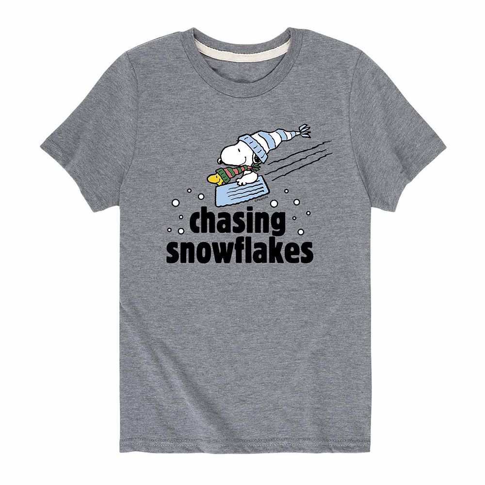 Boys 8-20 Peanuts Chasing Snowflakes Graphic Tee