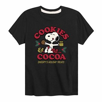 Boys 8-20 Peanuts Cookies And Cocoa Graphic Tee