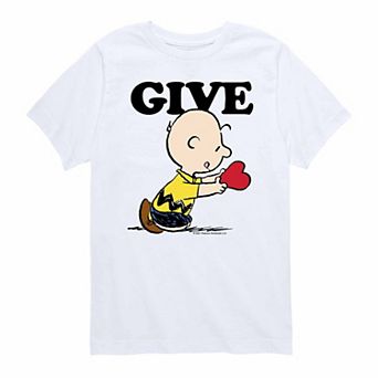 Boys 8-20 Peanuts Valentines Day Give Graphic Tee
