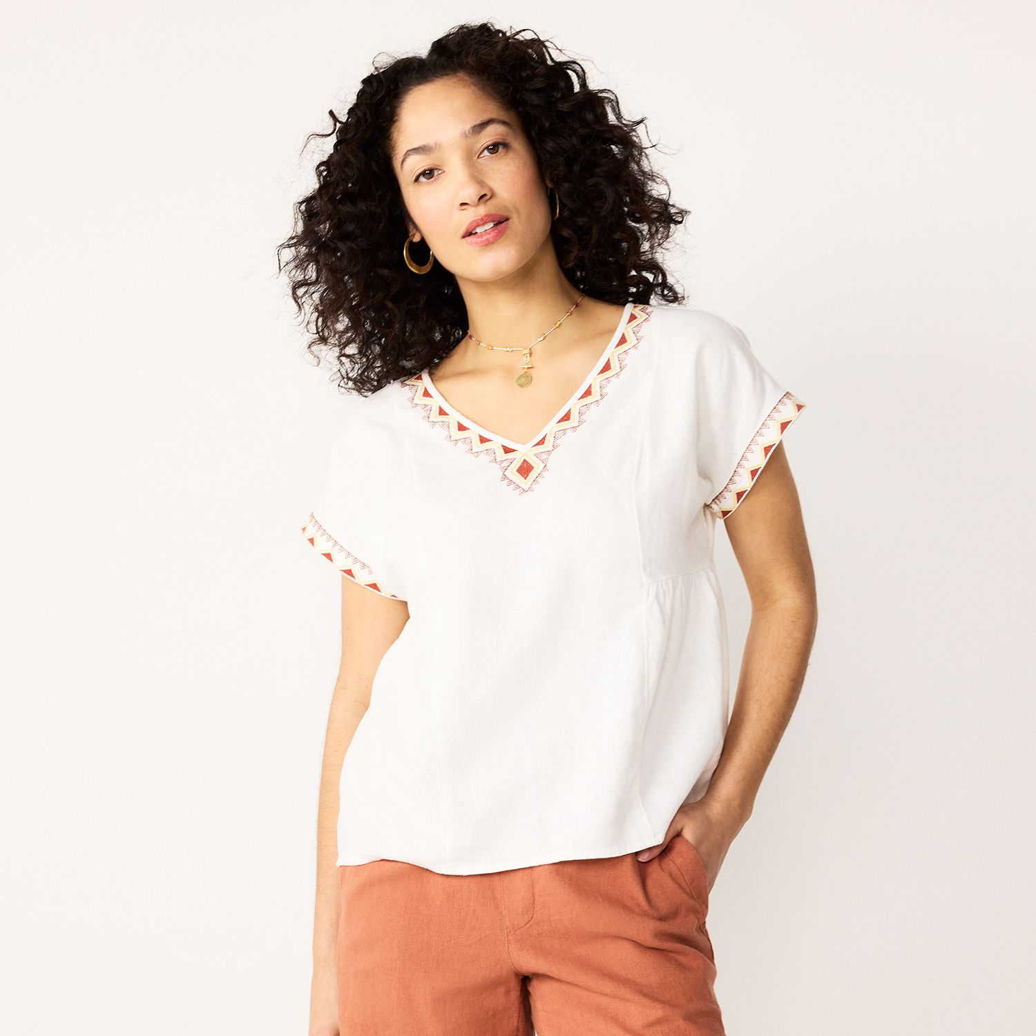 kohls sonoma petite tops