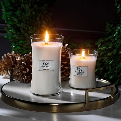 WoodWick® White Teak Hourglass 9.7-oz. Candle Jar