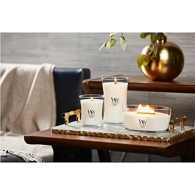 WoodWick® White Teak Hourglass 9.7-oz. Candle Jar
