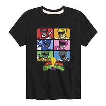 Boys 8-20 Power Rangers Character Blocks Graphic Tee