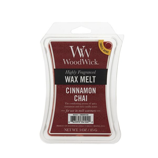 WoodWick Cinnamon Chai 3oz. Wax Melt 6piece Set