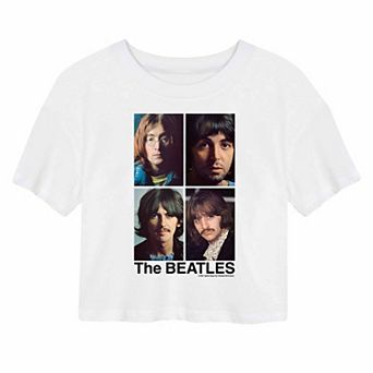 Juniors' The Beatles Cropped Tee