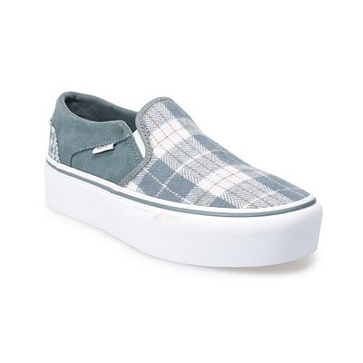 Vans asher slip on grey top