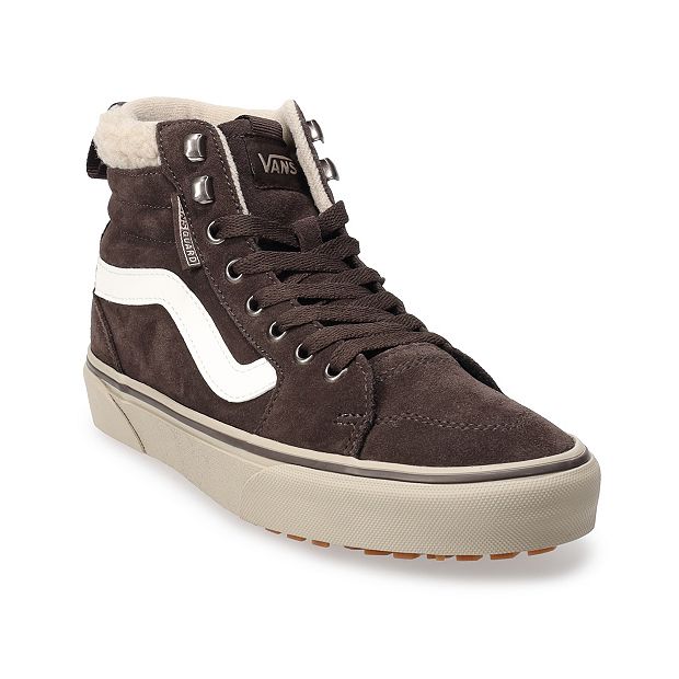 Tan suede outlet high top vans