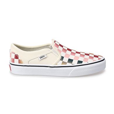Vans® Asher Multi Checker Women's Slip-On Shoes