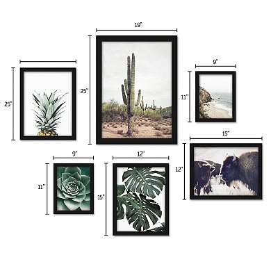Americanflat Southwest Framed Wall Art 6-piece Set