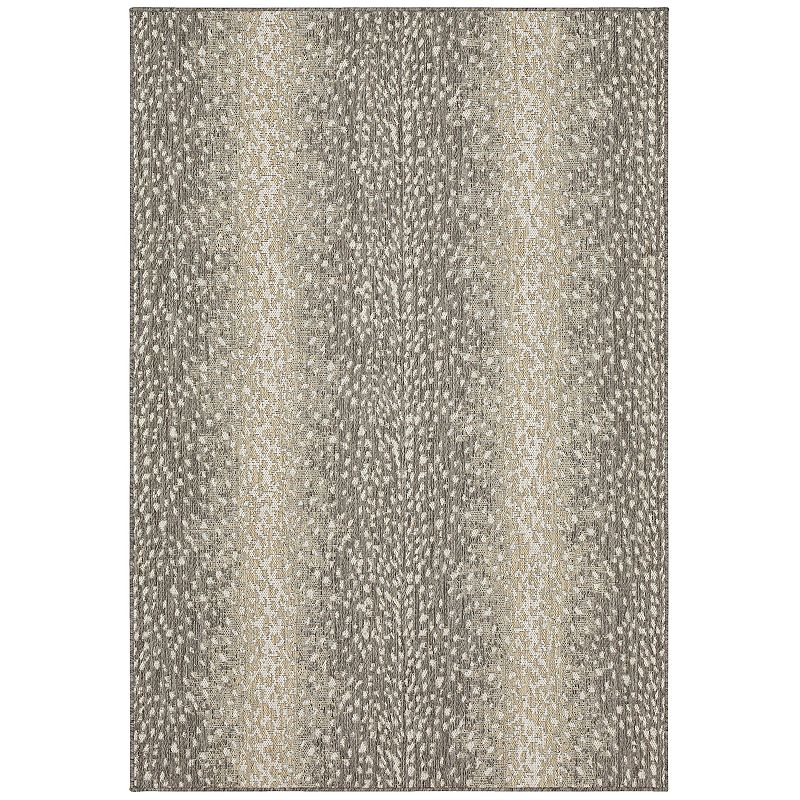 Mohawk Home Antelope Hide Indoor Outdoor Accent Area Rug, Grey, 6.5X7.5Ft