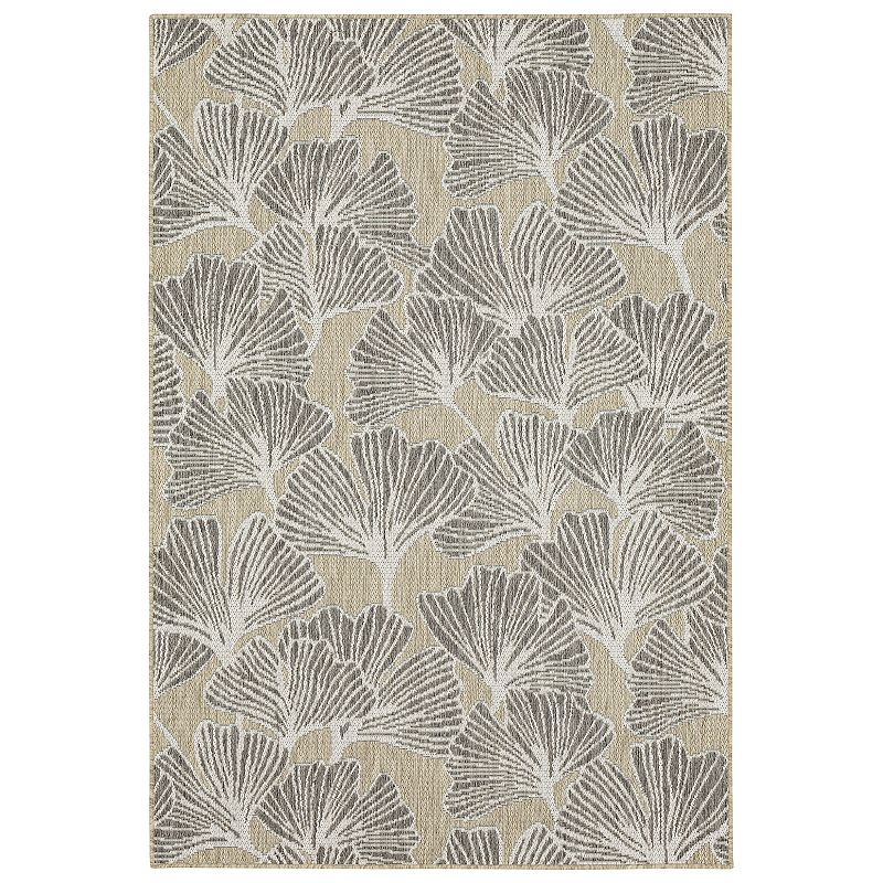 Mohawk Home Ginko Indoor Outdoor Accent Area Rug, Grey, 8X10 Ft