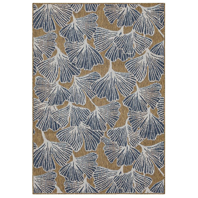 Mohawk Home Ginko Indoor Outdoor Accent Area Rug, Blue, 2.5X6 Ft