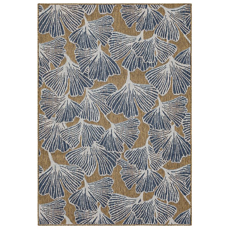 Mohawk Home Ginko Indoor Outdoor Accent Area Rug, Blue, 4X5.5 Ft